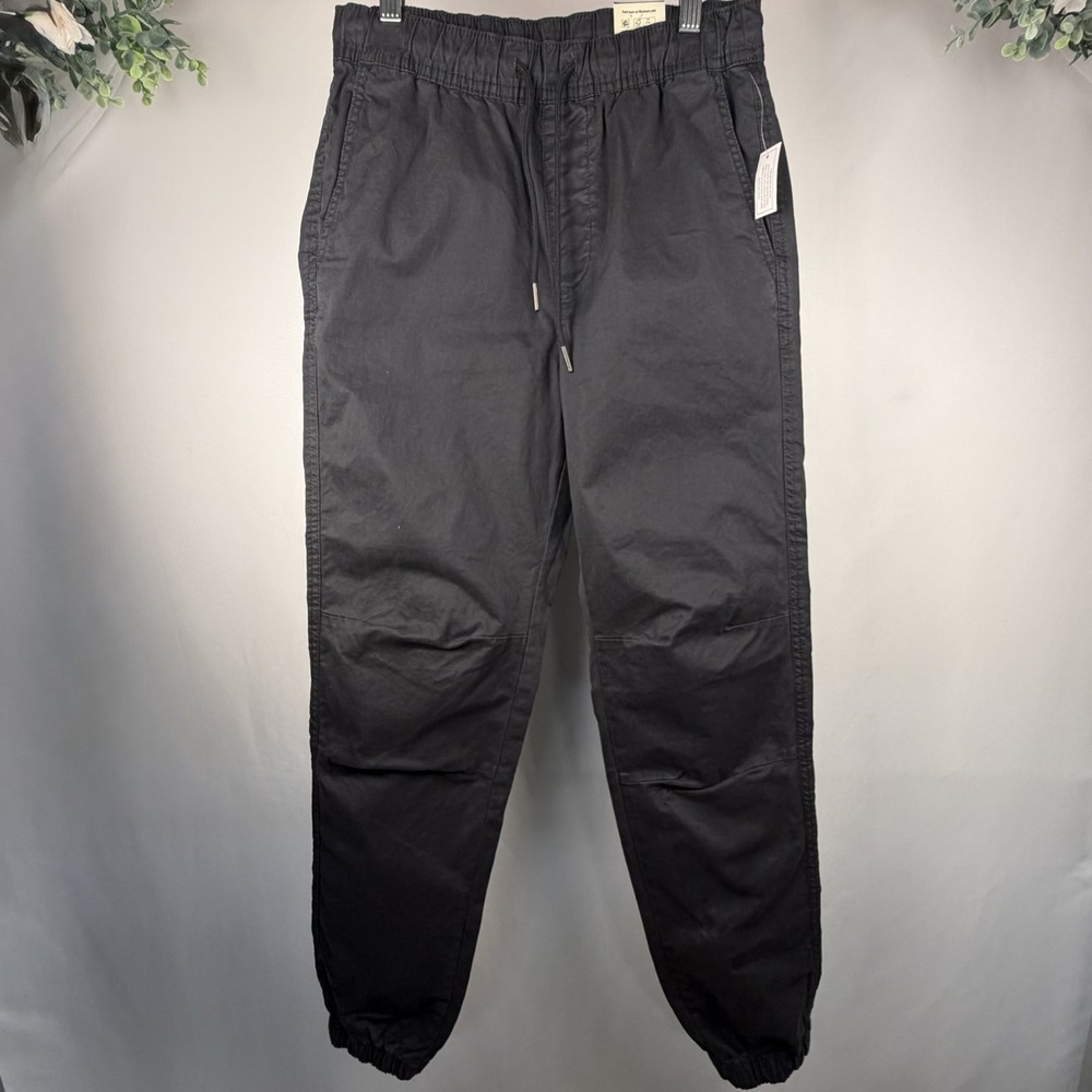 No Boundaries Men's XS (27) Twill Jogger Pants BLACK Straight Fit 27x30